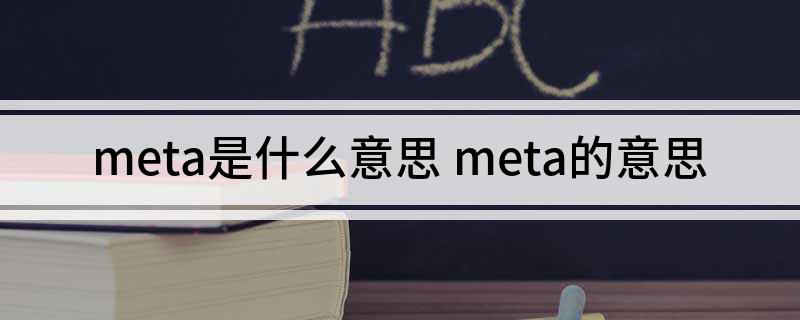 meta是什么意思 meta的意思