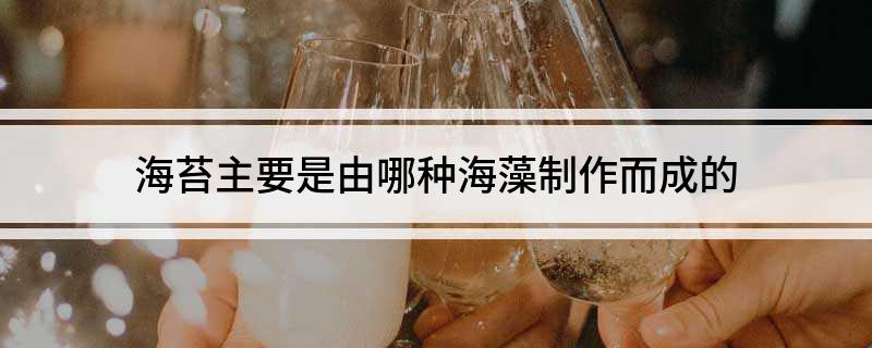 海苔主要是由哪种海藻制作而成的