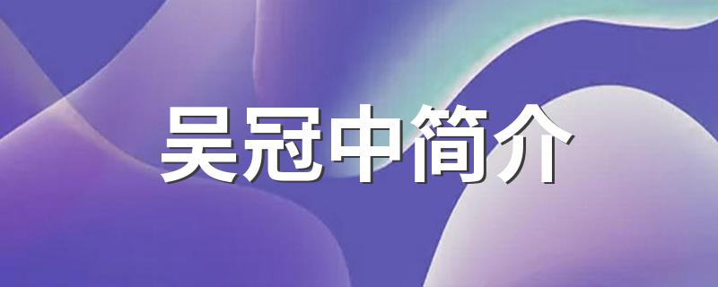 吴冠中简介 吴冠中个人介绍