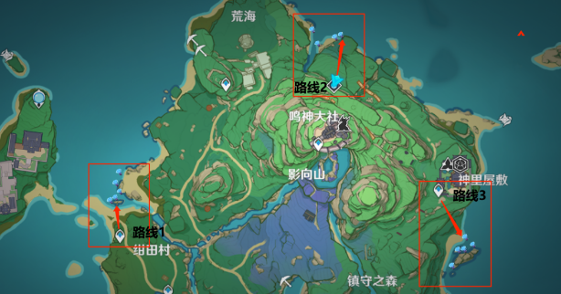 原神海灵芝分布图一览