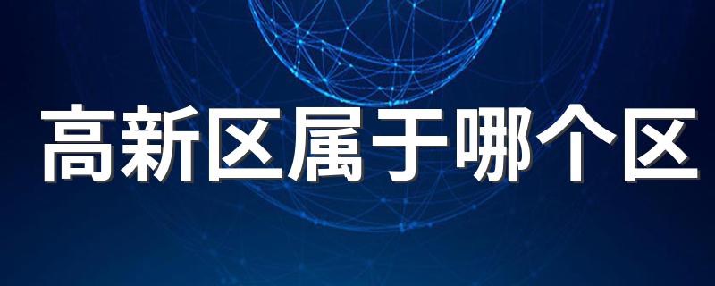 高新区属于哪个区 高新区的简介