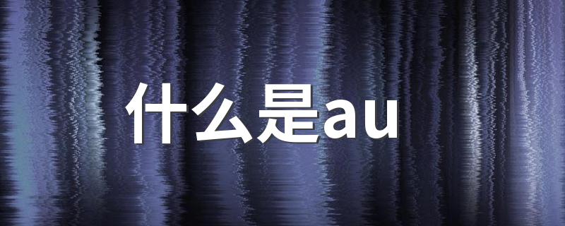 什么是au au的简介