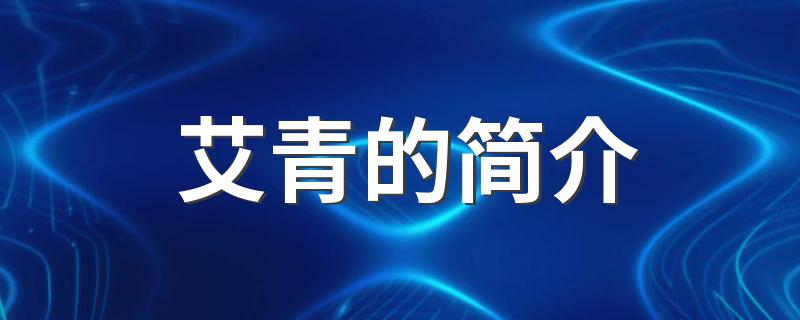 艾青的简介 艾青的简介描述