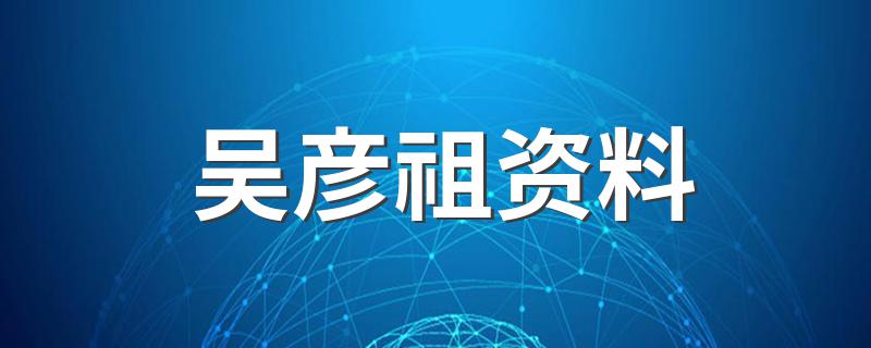 吴彦祖资料 吴彦祖个人简介
