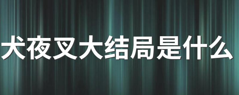 犬夜叉大结局是什么 犬夜叉大结局介绍