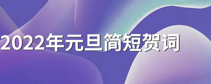 2022年元旦简短贺词 2022年庆祝元旦的句子