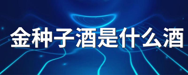 金种子酒是什么酒 金种子酒的介绍