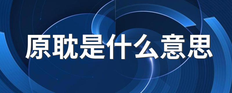 原耽是什么意思 原耽含义介绍
