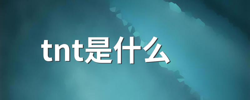 tnt是什么 tnt介绍
