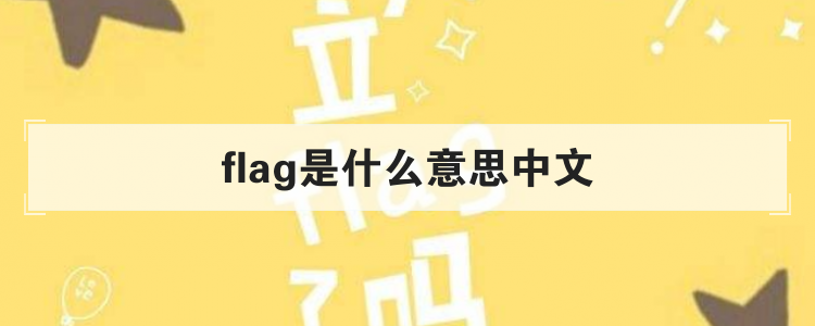 flag是什么意思中文_flag是什么梗