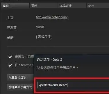 dota2国服启动项怎么设置,dota2国服启动项设置方法