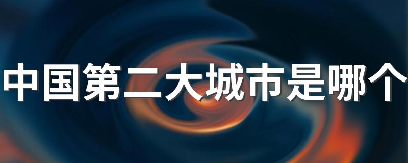 中国第二大城市是哪个 中国第二大城市介绍