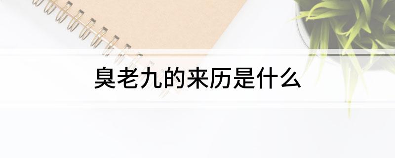 臭老九的来历是什么