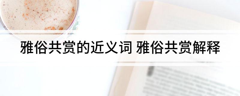 雅俗共赏的近义词 雅俗共赏解释