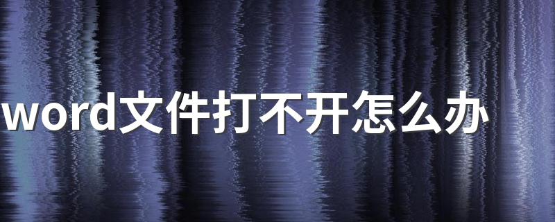 word文件打不开怎么办 Word文档打不开的两个原因及解决办法