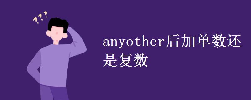 anyother后加单数还是复数