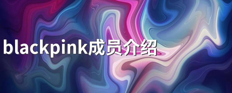 blackpink简介_blackpink成员介绍