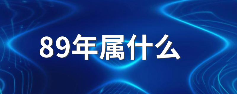 89年属相解析_89年属什么