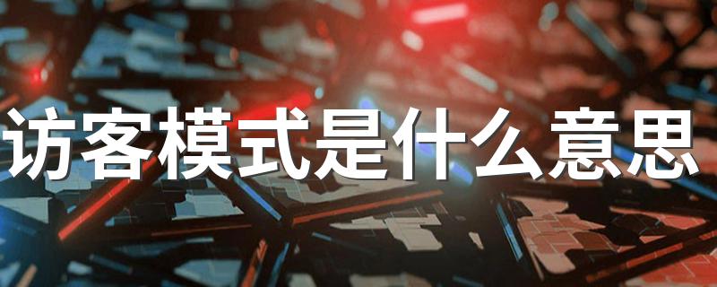 访客模式的解释_访客模式是什么意思