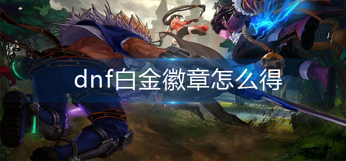 dnf白金徽章怎么得_白金徽章获取方法