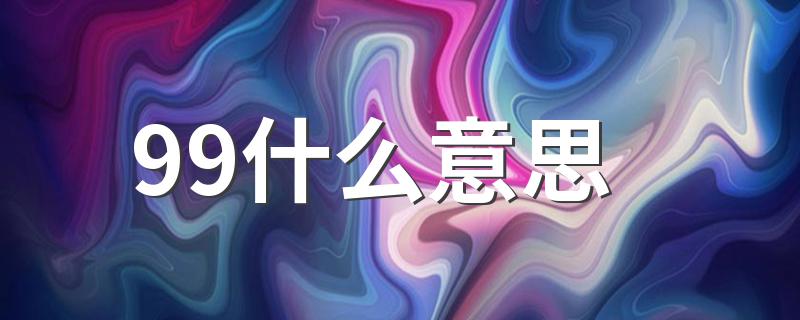 99的意思_99什么意思