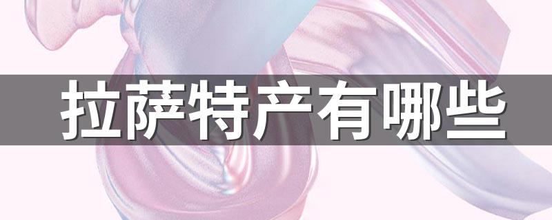 拉萨特产介绍_拉萨特产有哪些