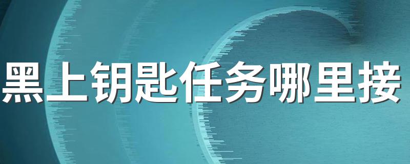 黑上的钥匙任务具体怎么完成_黑上钥匙任务哪里接