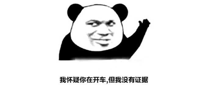 我怀疑你在开车但我没有证据是什么梗？