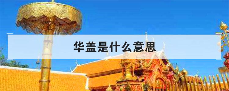 华盖是什么意思
