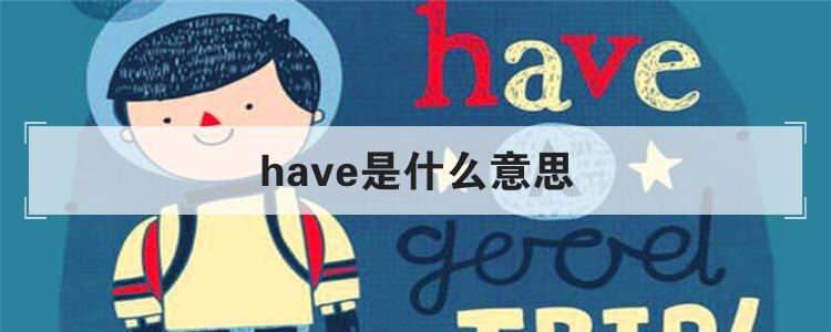 have是什么意思