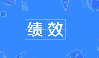绩效什么意思(什么是绩效)