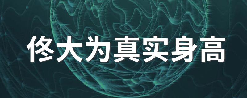 佟大为简介_佟大为真实身高