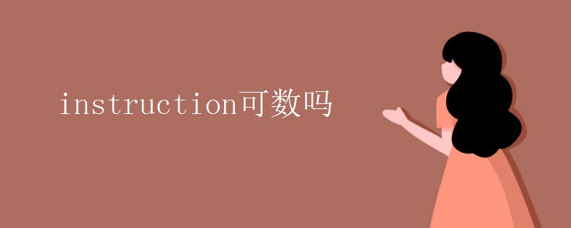 instruction可数吗