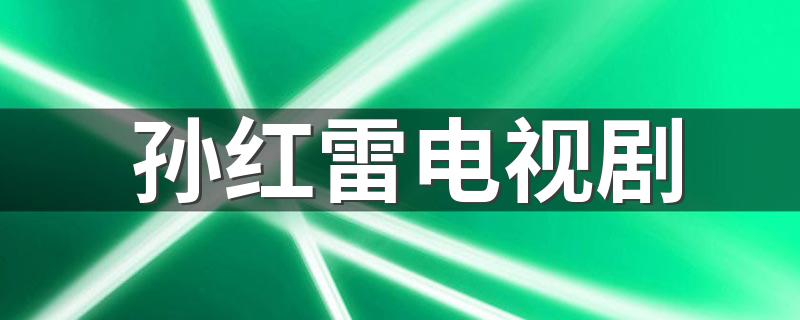 孙红雷演过哪些电视剧_孙红雷电视剧