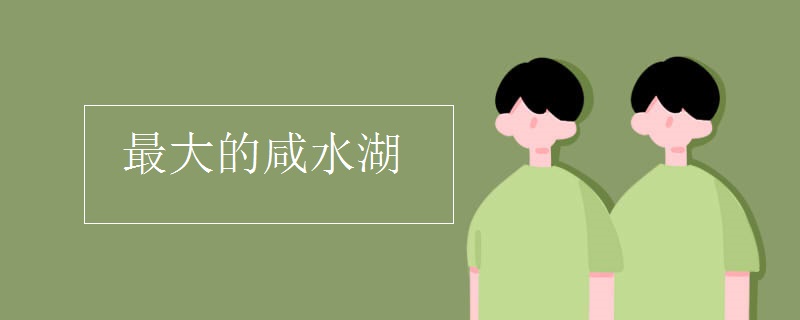 最大的咸水湖