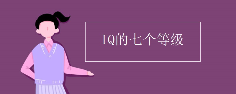 IQ的七个等级