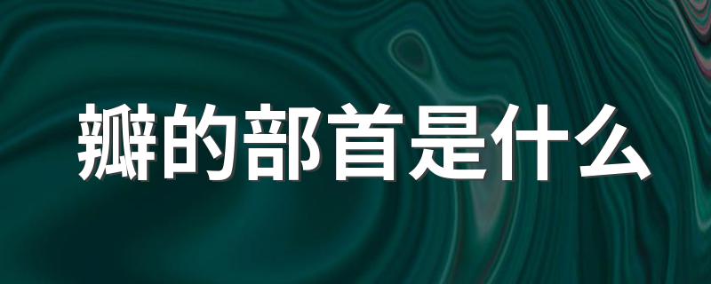 瓣的意思_瓣的部首是什么