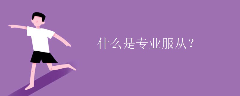 什么是专业服从？