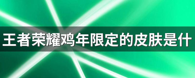 王者荣耀鸡年限定皮肤有哪些_王者荣耀鸡年限定的皮肤是什么