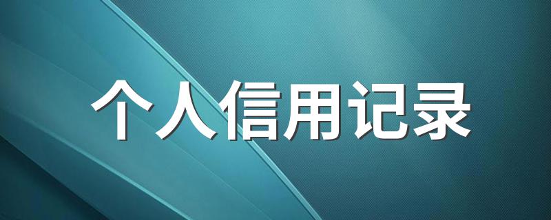 应该如何查询呢？_个人信用记录