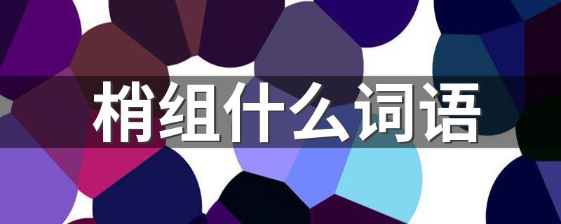 汉字梢怎么组词_梢组什么词语