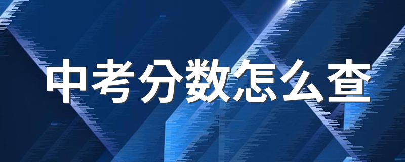 查中考分数方法_中考分数怎么查