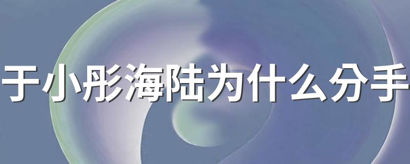 于小彤和海陆曾爱的非常高调_于小彤海陆为什么分手