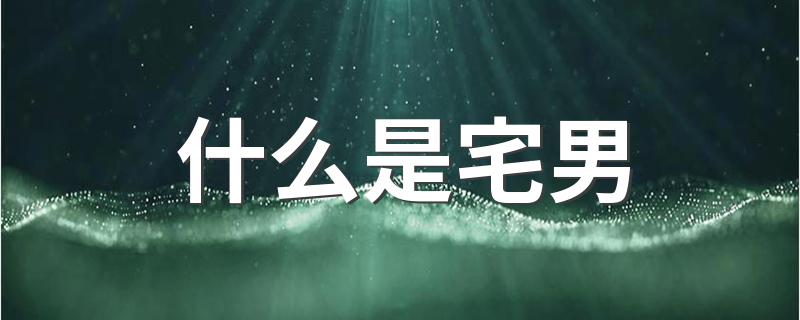 宅男是什么意思_什么是宅男