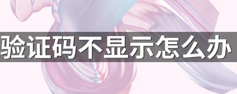 验证码不显示的处理方法_验证码不显示怎么办
