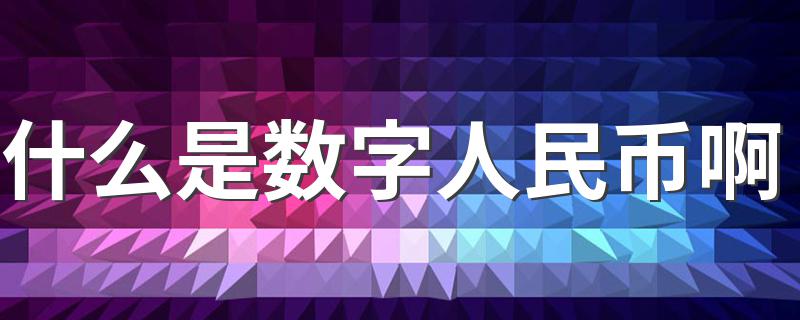 数字人民币简述_什么是数字人民币啊