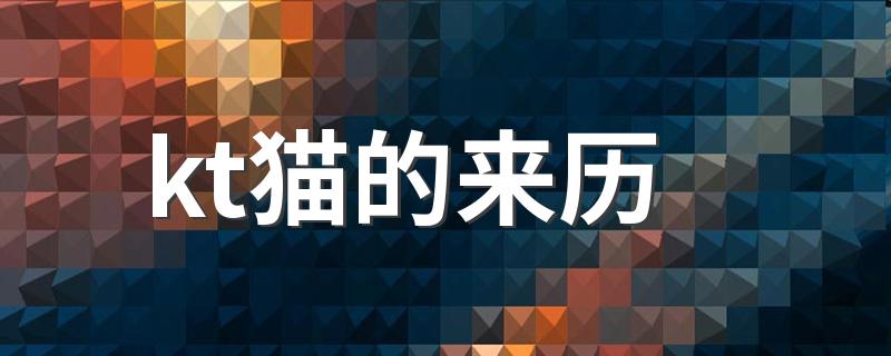 kt猫的来历是什么_kt猫的来历