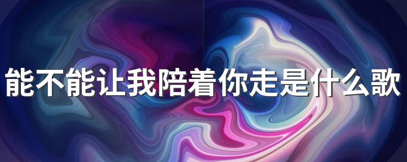 这首歌完整歌词_能不能让我陪着你走是什么歌