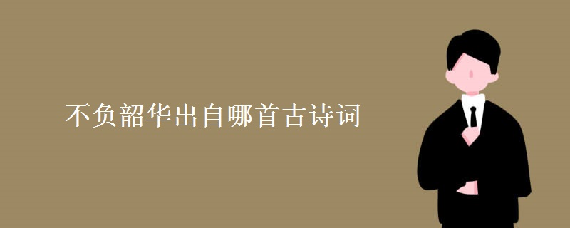 不负韶华出自哪首古诗词