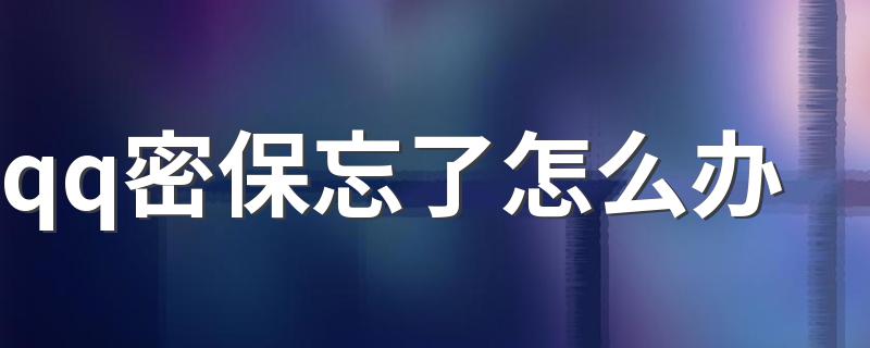 四个步骤就能解决问题_qq密保忘了怎么办